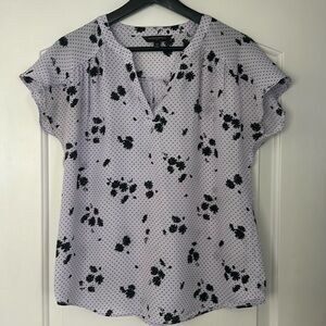 Banana Republic oversized short sleeve blouse - XS